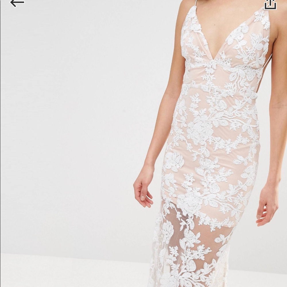 Cami Strap Sequin Fishtail Backless Maxi Dress - image 4